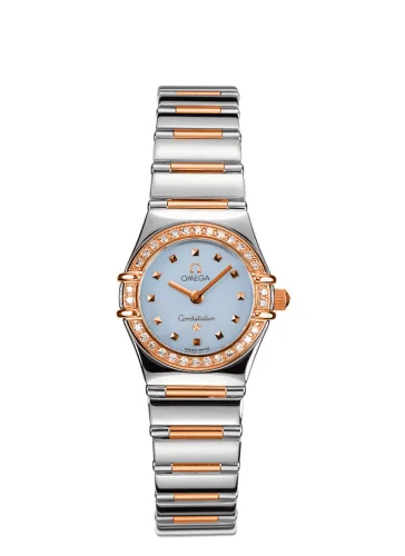 Omega - 1368.74.00 Constellation Quartz 22.5 My Choice Stainless Steel / Red Gold / Diamond / Blue