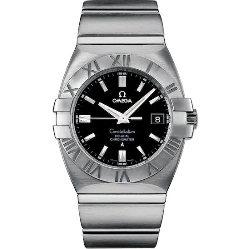 Omega - 1503.51.00 Constellation Co-Axial 38 Double Eagle Stainless Steel / Black
