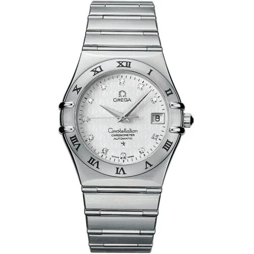 Omega - 1504.35.00 Constellation Automatic 35.5 Stainless Steel / Silver - Diamond