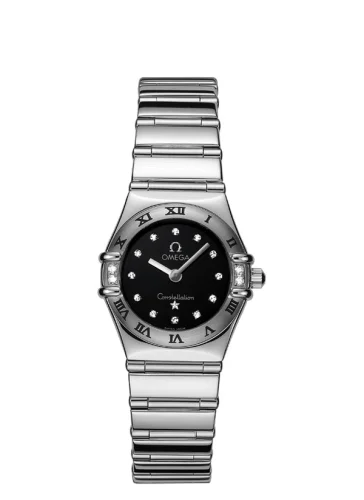 Omega - 1566.56.00 Constellation Quartz 22.5 My Choice Stainless Steel / Diamond / Black
