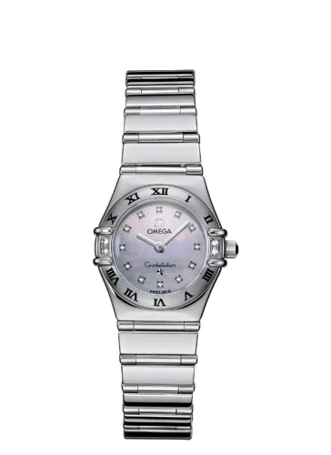 Omega - 1566.66.00 Constellation Quartz 22.5 My Choice Stainless Steel / Diamond / Blue MOP
