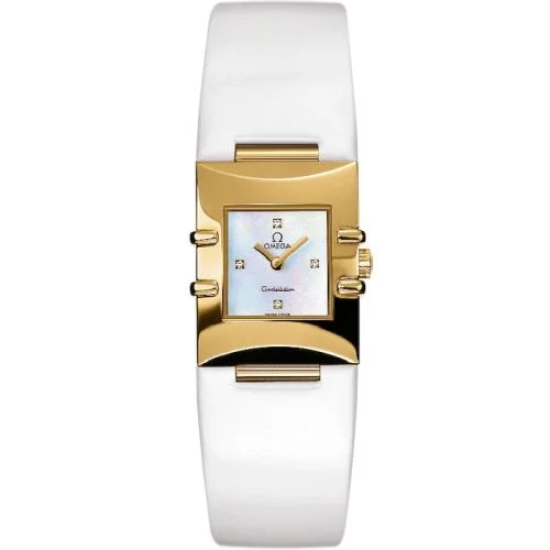 Omega - 1631.7656. Constellation Quadra Quartz 19.3 Yellow Gold / MOP