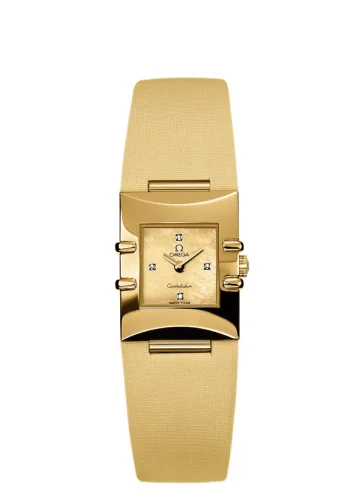 Omega - 1631.77.60 Constellation Quadra Quartz 19.3 Yellow Gold / Yellow MOP