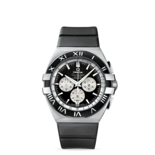 Omega - 1819.51.91 Constellation Co-Axial 41 Chronograph Double Eagle Stainless Steel / Black / Rubber