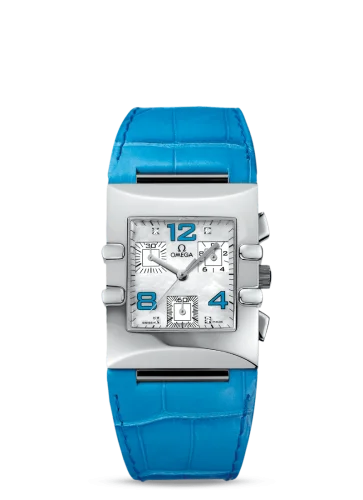 Omega Constellation Quadra Quartz 28 Chronograph Stainless Steel / MOP/ Alligator