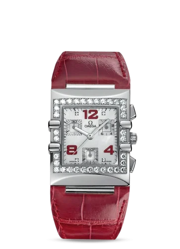 Omega Omega - 1847.73.31 Constellation Quadra Quartz 28 Chronograph Stainless Steel / Diamond / MOP/ Alligator