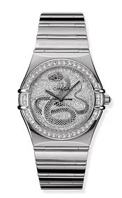 Omega - 1900.40.51 Constellation Automatic 35.5 '95 White Gold / Year of the Snake