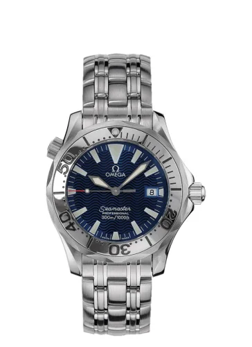 Omega - 2063.80.00 Seamaster Diver 300M Quartz 36.25 Stainless Steel / Electric Blue / Bracelet