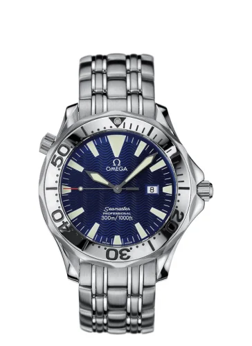 Omega - 2065.80.00 Seamaster Diver 300M Quartz 41 Stainless Steel / Electric Blue / Bracelet