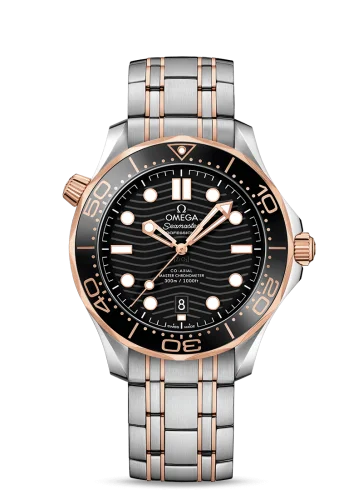 Omega - 210.20.42.20.01.001 Seamaster Diver 300M Master Co-Axial 42 Stainless Steel / Sedna Gold / Black / Bracelet