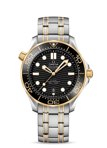 Omega - 210.20.42.20.01.002 Seamaster Diver 300M Master Co-Axial 42 Stainless Steel / Yellow Gold / Black / Bracelet