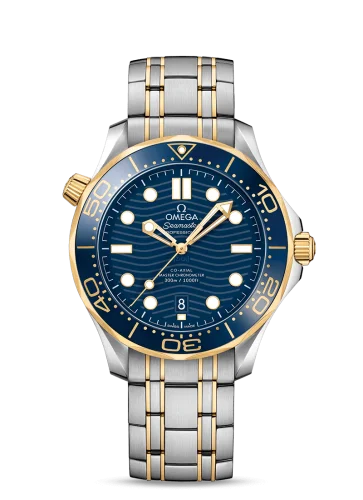 Omega - 210.20.42.20.03.001 Seamaster Diver 300M Master Co-Axial 42 Stainless Steel / Yellow Gold / Blue / Bracelet