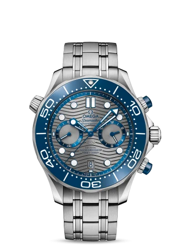 Omega - 210.30.44.51.06.001 Seamaster Diver 300M Master Co-Axial 44 Chronograph Stainless Steel /  Grey / Bracelet