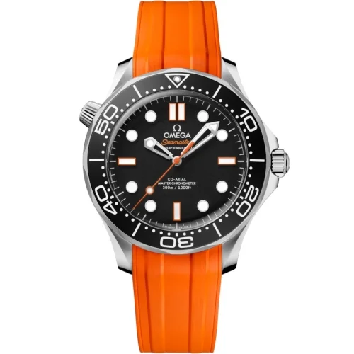 Omega Omega - 210.32.42.20.01.006 Seamaster Diver 300M Master Co-Axial 42 No-Date Stainless Steel / Black - Orange / Rubber