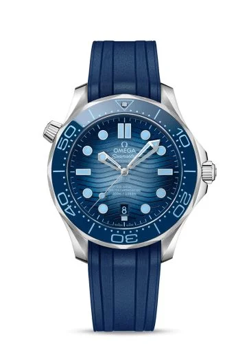 Omega - 210.32.42.20.03.002 Seamaster Diver 300M Master Co-Axial 42 Stainless Steel / Summer Blue / Rubber