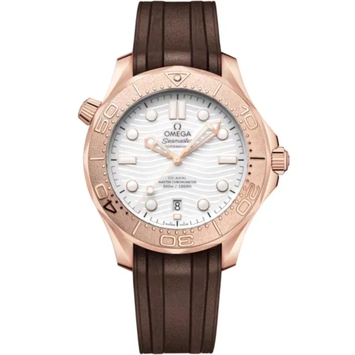 Omega Omega - 210.52.42.20.04.001 Seamaster Diver 300M Master Co-Axial 42 Sedna Gold / White / Rubber