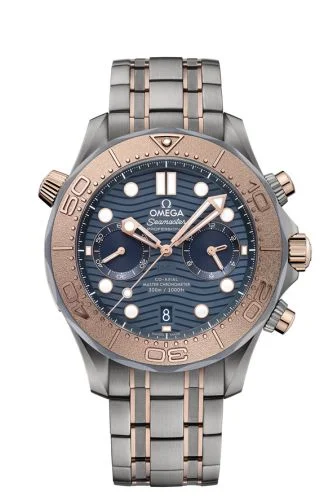 Omega - 210.60.44.51.03.001 Seamaster Diver 300M Master Co-Axial 44 Chronograph Titanium / Tantalum / Sedna Gold / Blue / Bracelet