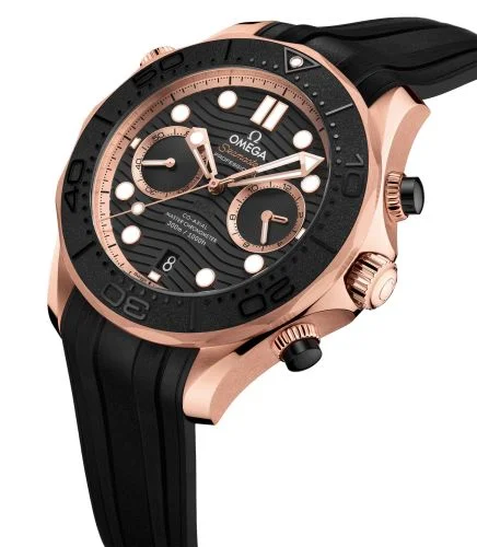 Omega Omega - 210.62.44.51.01.001 Seamaster Diver 300M Master Co-Axial Chronograph 44 Sedna Gold / Black / Rubber