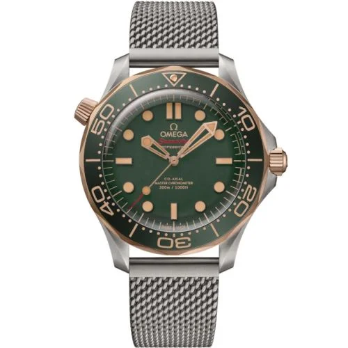 Omega - 210.90.42.20.10.001 Seamaster Diver 300M Master Co-Axial 42 Titanium - Bronze Gold / Green / Bracelet