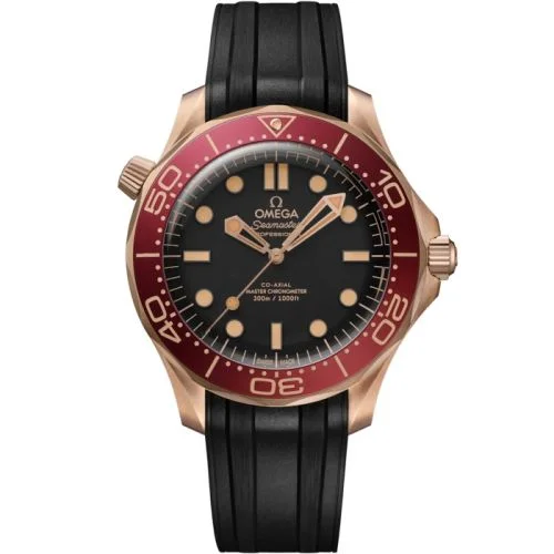 Omega - 210.92.42.20.01.003 Seamaster Diver 300M Master Co-Axial 42 Bronze Gold / Black / Rubber