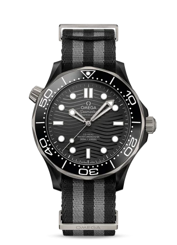Omega - 210.92.44.20.01.002 Seamaster Diver 300M Master Co-Axial 43.5 Ceramic / Titanium / Black / NATO