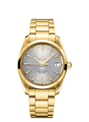 Omega - 2102.30.00 Seamaster Aqua Terra 150M Co-Axial 42.2 Yellow Gold / Silver / Bracelet