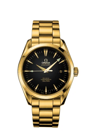 Omega - 2103.50.00 Seamaster Aqua Terra 150M Co-Axial 39.2 Yellow Gold / Black / Bracelet