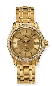 Omega - 2105.11.00 Seamaster 120M Automatic 36.25 Yellow Gold / Diamond / Champagne