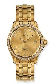 Omega - 2105.15.00 Seamaster 120M Automatic 36.25 Yellow Gold / Diamond / Champagne