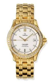 Omega - 2105.20.00 Seamaster 120M Automatic 36.25 Yellow Gold / Diamond / White