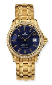 Omega - 2105.81.00 Seamaster 120M Automatic 36.25 Yellow Gold / Diamond / Blue