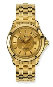Omega - 2111.11.00 Seamaster 120M Quartz 36.25 Yellow Gold / Champagne
