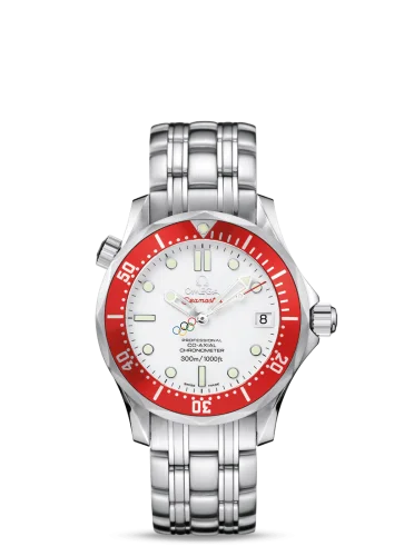 Omega - 212.30.36.20.04.001 Seamaster Diver 300M Co-Axial 36.25 Stainless Steel / White / Bracelet / Vancouver Olympics