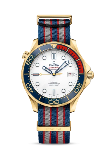 Omega Seamaster Diver 300M Co-Axial 41 Yellow Gold /James Bond Commander's Watch