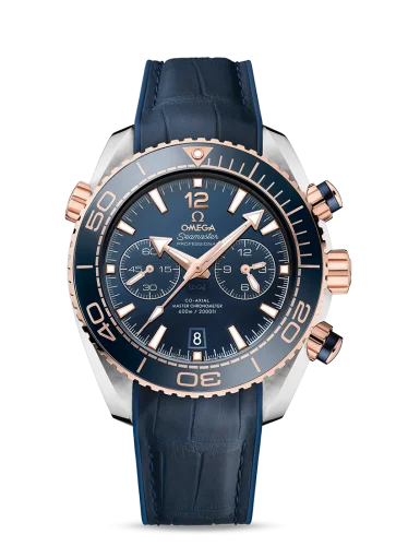 Omega - 215.23.46.51.03.001 Seamaster Planet Ocean 600M Co-Axial 45.5 Master Chronometer Chronograph Stainless Steel / Sedna Gold / Blue / Alligator