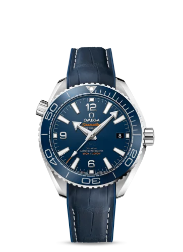 Omega - 215.33.40.20.03.001 Seamaster Planet Ocean 600M Co-Axial 39.5 Master Chronometer Stainless Steel / Blue / Alligator