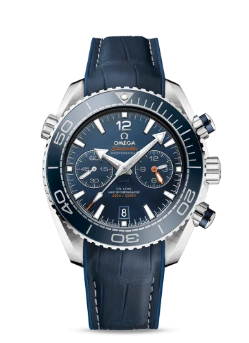 Omega - 215.33.46.51.03.001 Seamaster Planet Ocean 600M Co-Axial 45.5 Master Chronometer Chronograph Stainless Steel / Blue / Alligator