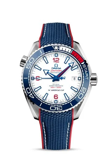 Omega - 215.32.43.21.04.001 Seamaster Planet Ocean 600M Co-Axial 43.5 Master Chronometer Stainless Steel / White / America's Cup
