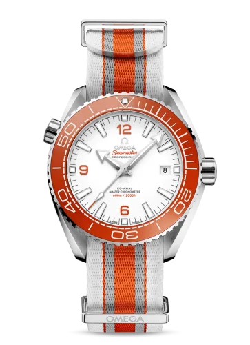 Omega - 215.32.44.21.04.001 Seamaster Planet Ocean 600M Co-Axial 43.5 Master Chronometer Stainless Steel / White / NATO