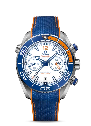 Omega - 215.32.46.51.04.001 Seamaster Planet Ocean 600M Co-Axial 45.5 Master Chronometer Chronograph Stainless Steel / White / Rubber / Michael Phelps