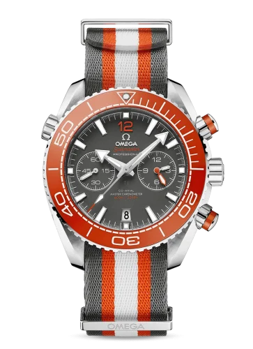 Omega - 215.32.46.51.99.001 Seamaster Planet Ocean 600M Co-Axial 45.5 Master Chronometer Chronograph Stainless Steel / Grey / NATO
