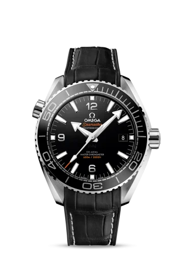 Omega - 215.33.44.21.01.001 Seamaster Planet Ocean 600M Co-Axial 43.5 Master Chronometer Stainless Steel / Black / Alligator