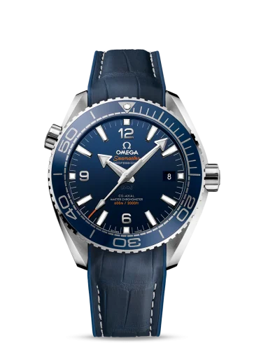 Omega - 215.33.44.21.03.001 Seamaster Planet Ocean 600M Co-Axial 43.5 Master Chronometer Stainless Steel / Blue / Alligator