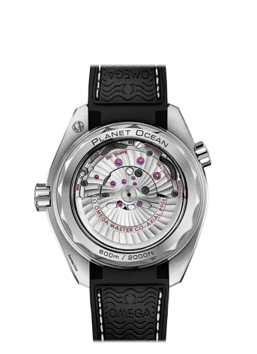 Omega Omega - 215.33.44.22.01.001 Seamaster Planet Ocean 600M Co-Axial 43.5 Master Chronometer GMT Stainless Steel / Black White / Alligator