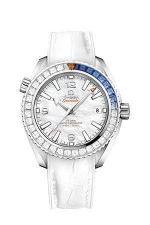 Omega Seamaster Planet Ocean 600M Co-Axial 39.5 Master Chronometer White Gold / Diamond / MOP