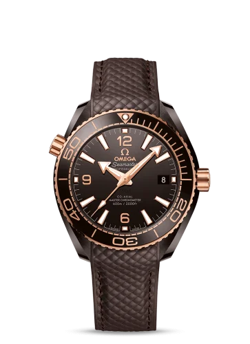 Omega - 215.62.40.20.13.001 Seamaster Planet Ocean 600M Co-Axial 39.5 Master Chronometer Deep Brown / Brown / Strap