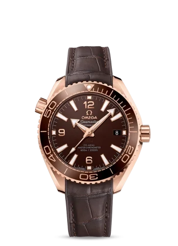 Omega Omega - 215.63.40.20.13.001 Seamaster Planet Ocean 600M Co-Axial 39.5 Master Chronometer Sedna Gold / Chocolate / Alligator