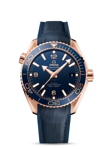 Omega - 215.63.44.21.03.001 Seamaster Planet Ocean 600M Co-Axial 43.5 Master Chronometer Sedna Gold / Blue / Strap