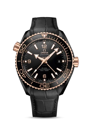 Omega Omega - 215.63.46.22.01.001 Seamaster Planet Ocean 600M Co-Axial 45.5 Master Chronometer GMT Deep Black Sedna