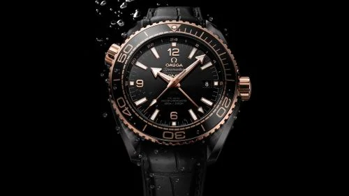Omega Omega - 215.63.46.22.01.001 Seamaster Planet Ocean 600M Co-Axial 45.5 Master Chronometer GMT Deep Black Sedna